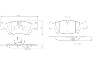 Product of Brembo P06024N Brake Pad - Set Of 4 