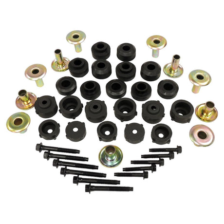 Product of Crown Automotive 55176180MK Black Rubber Body Mount Bushings 