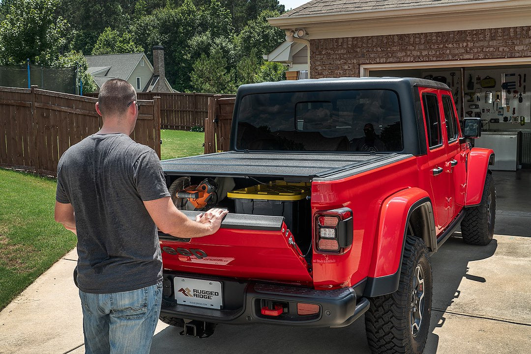 Product of Rugged Ridge ARMIS Hard Folding 13550.24 Tonneau Cover 