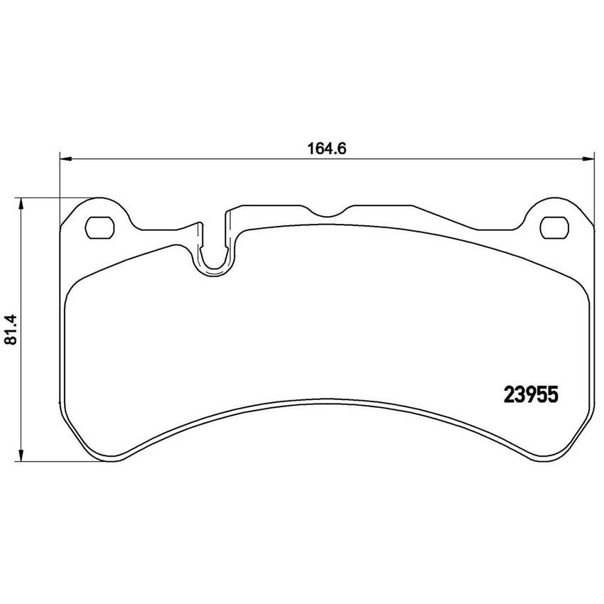 Product of Brembo P50092 Brake Pad - Set Of 4 