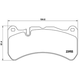 Product of Brembo P50092 Brake Pad - Set Of 4 