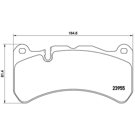 Product of Brembo P50092 Brake Pad - Set Of 4 