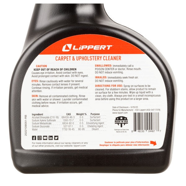 Product of Lippert Components 2022013923 Carpet Cleaner