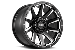 Product of Grid Wheels 20x10 Black With Natural Accents Wheel - Not Applicable Bolt Pattern 
