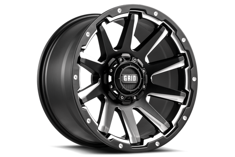 Product of Grid Wheels 20x10 Black With Natural Accents Wheel - Not Applicable Bolt Pattern 