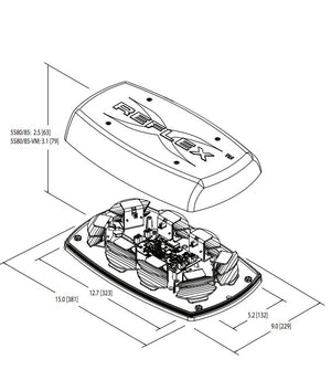 Ecco Electronic 5580ca Warning Light||5580ca_2.Jpg||87||e515580ca||1665361