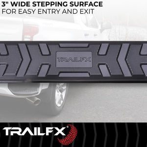 Product of TrailFX AL4017B TrailFX A4 Series Nerf Bar With Surface Steps 