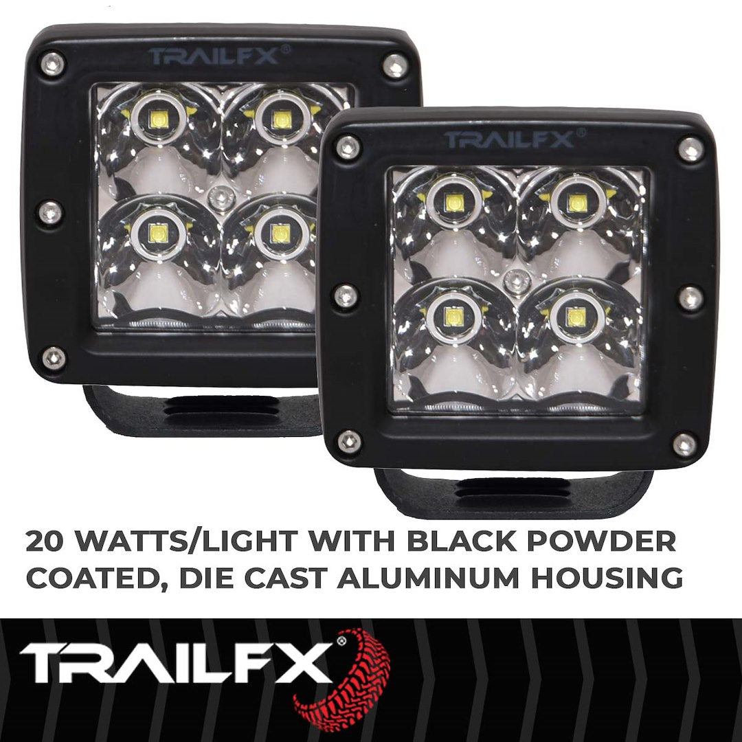 Product of TrailFX 2X2CSPPR Driving/ Fog Light 
