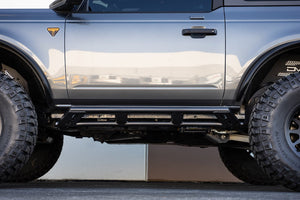 Product of DV8 Offroad SRBR-04 Rock Sliders Nerf Bar With Surface Steps 