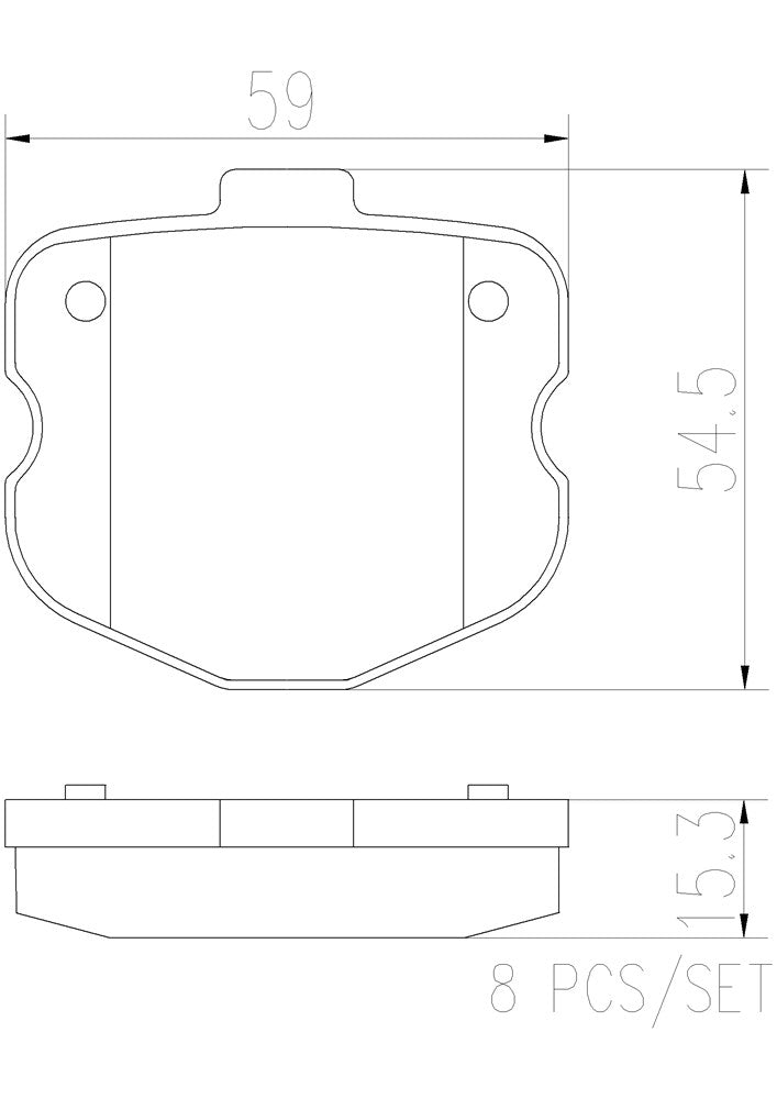 Product of Brembo P10067N Brake Pad - Set Of 4 