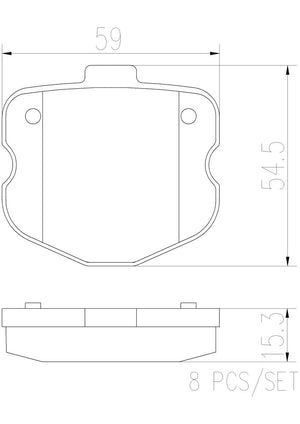 Product of Brembo P10067N Brake Pad - Set Of 4 