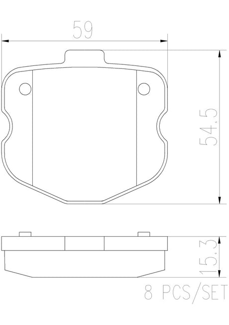 Product of Brembo P10067N Brake Pad - Set Of 4 