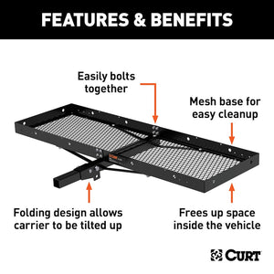 Curt 18109 Trailer Hitch Cargo Carrier||18109_3008x1990_Fa.Jpg||86||c9318109||960629
