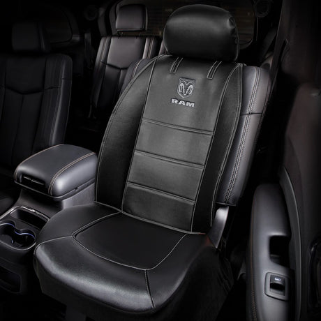 Product of Plasticolor 008628R25 Gray With White Logo Vinyl Seat Cover 