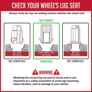 Product of Coyote Wheel Accessories 781148BLK 60 Degree Conical 14x1.5 Lug Nut 