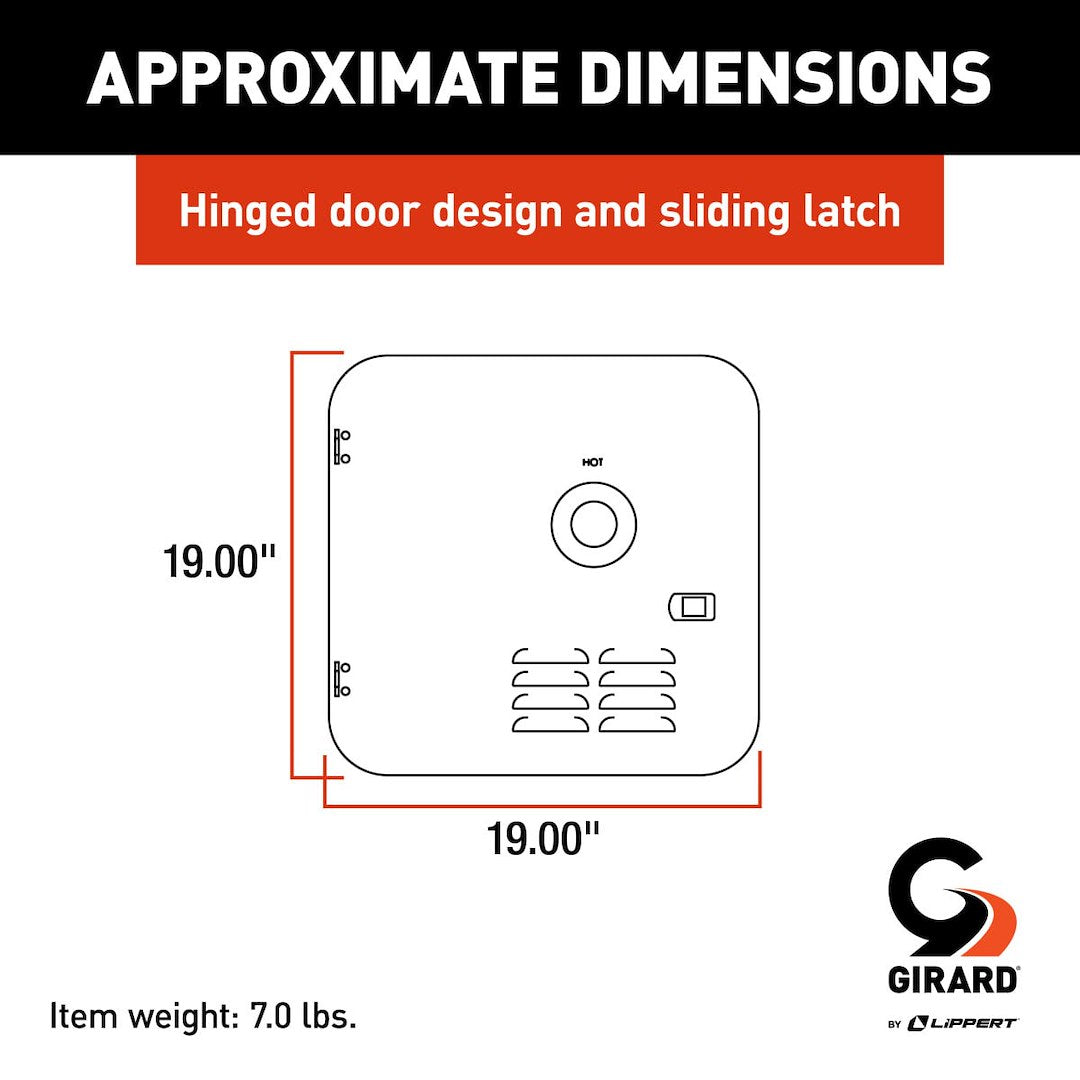 Product of Lippert Components 2gwhdas10b Water Heater Access Door
