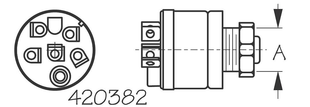 Product of Sea Dog 420382-1 Marine Ignition Switch