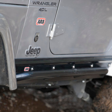 Product of ARB 4450010 Silver Steel Round Tube Rocker Panel Guard 
