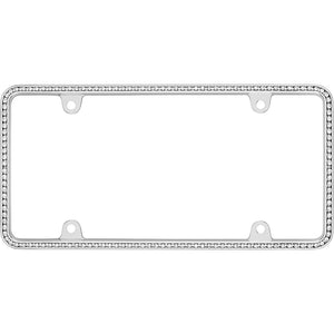 Cruiser 18130 License Plate Frame||18130_Main-Diamondesque_Chrome_Clear-Outpack.Jpg||85||c3418130||1016529