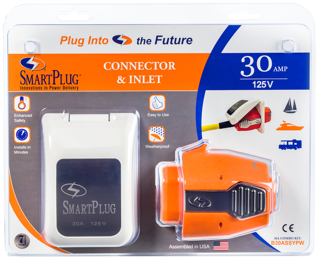 Smartplug Systems B30assypw Power Inlet Port||b30assypw - 30amp Connector And Inlet - White.Png||85||s5pb30assypw||1758645