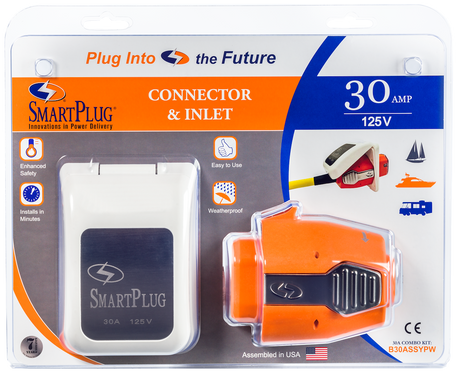 Smartplug Systems B30assypw Power Inlet Port||b30assypw - 30amp Connector And Inlet - White.Png||85||s5pb30assypw||1758645