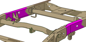 Product of Kentrol Rb7321r Replacement Frame Section