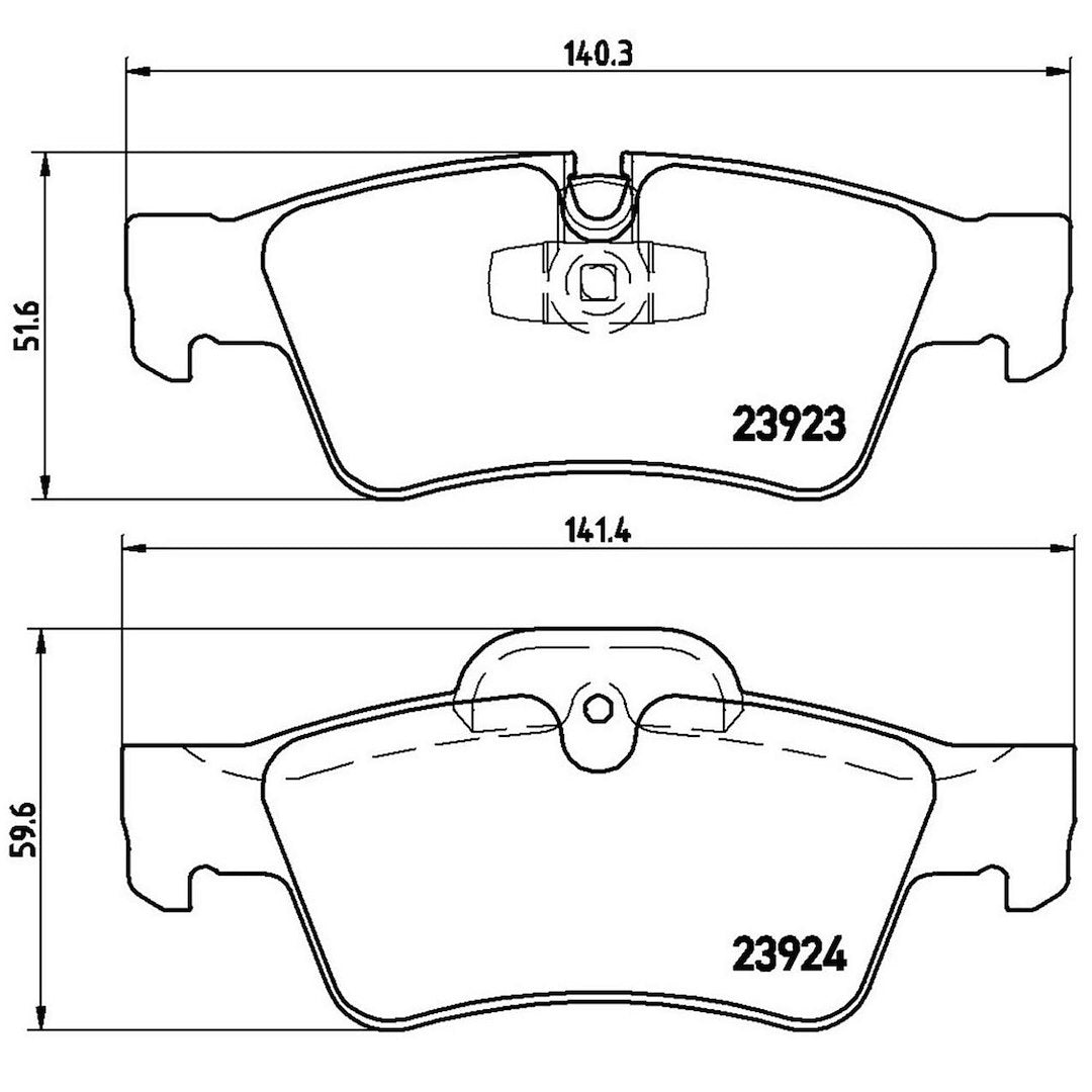 Product of Brembo P50064 Brake Pad - Set Of 4 