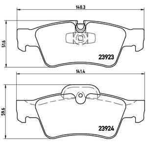 Product of Brembo P50064 Brake Pad - Set Of 4 