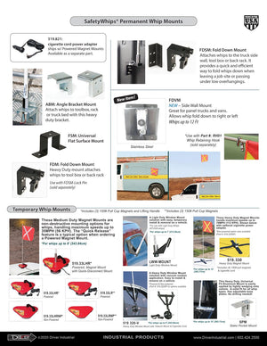 Driver Industrial Opco Llc 519.30bnp Warning Whip Base||guide-Sw-Vehicle-Mounting-Options-Revc.Jpg||88||drv51930bnp||1252918