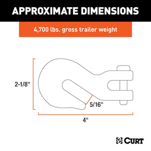 Curt 81503 Trailer Safety Chain Hook||81503_2.Jpg||87||c9381503||2241765