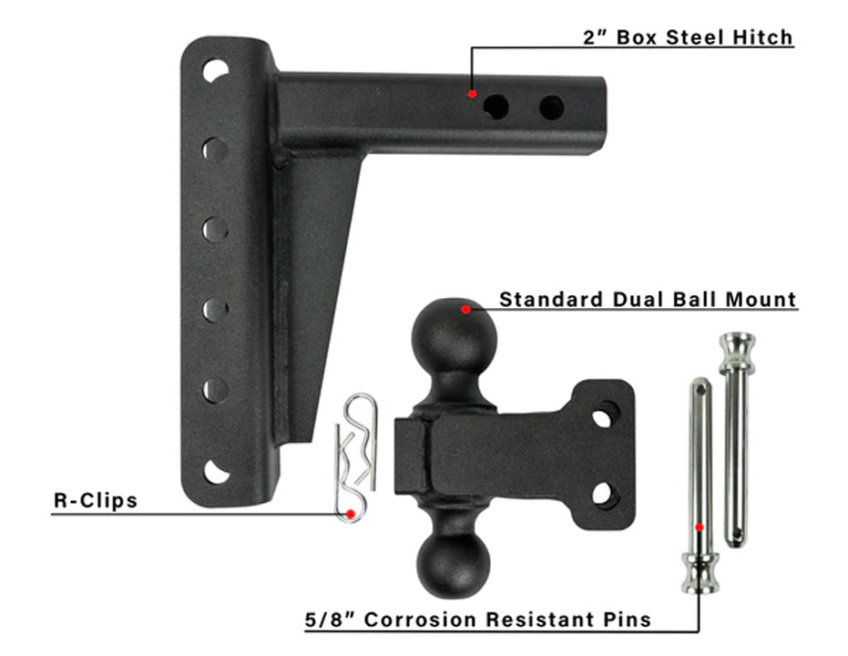 Product of Bulletproof Hitches MD206 Receiver Trailer Hitch Ball Mount 