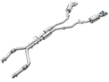 Product of AWE Tuning 3015-42625 Touring Edition Cat-Back System Dual Exhaust System Kit 