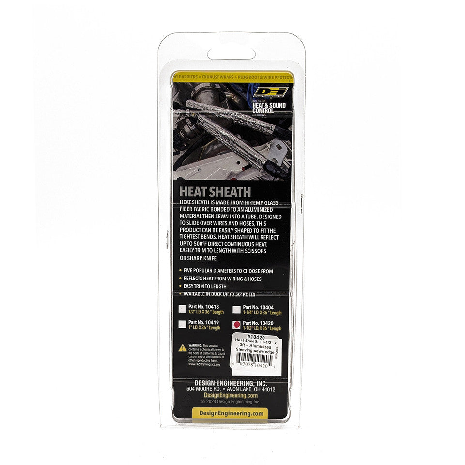Design Engineering (Dei) 10420 Hose Heat Sleeve||10420-P02-Bac.Jpg||87||d4010420||1742898