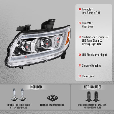 Spec-D Tuning 2lhp-Col15-Sq-Rs Headlight Assembly||2lhp-Col15-Sq-Rs_4.Jpg||89||sdtpcol15sqrs||2219550