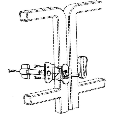 T-H Marine Gl-2-Dp Pontoon Boat Gate Latch||gl-2-Dp_1.Jpg||86||t9tgl2dp||1140915