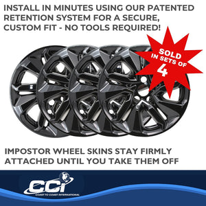 Product of Coast To Coast IWCIMP455BLK Black Set Of 4 