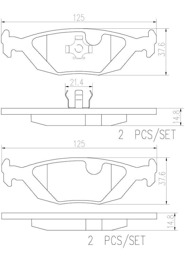 Product of Brembo P71003N Brake Pad - Set Of 4 
