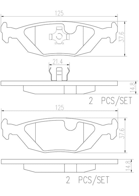Product of Brembo P71003N Brake Pad - Set Of 4 