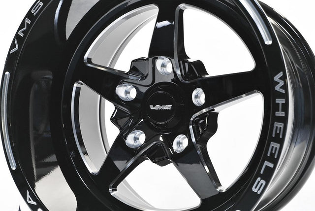 Product of VMS Racing Wheels 15x10 Black Natural Wheel - 5x4.75 Bolt Pattern 