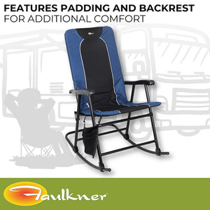 Faulkner 49598h Camping Chair||flk_49598h_Dakota Rocking Chair_Blue Black_B2c_7.Jpg||91||flk49598h||1609011