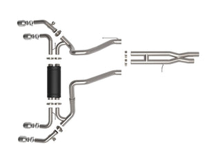 Product of Advanced FLOW Engineering 49-38098-P Vulcan Cat-Back System Dual Exhaust System Kit 