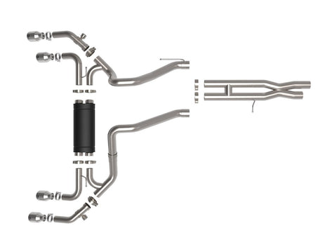 Product of Advanced FLOW Engineering 49-38098-P Vulcan Cat-Back System Dual Exhaust System Kit 