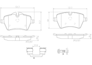 Product of Brembo P06051N Brake Pad - Set Of 4 