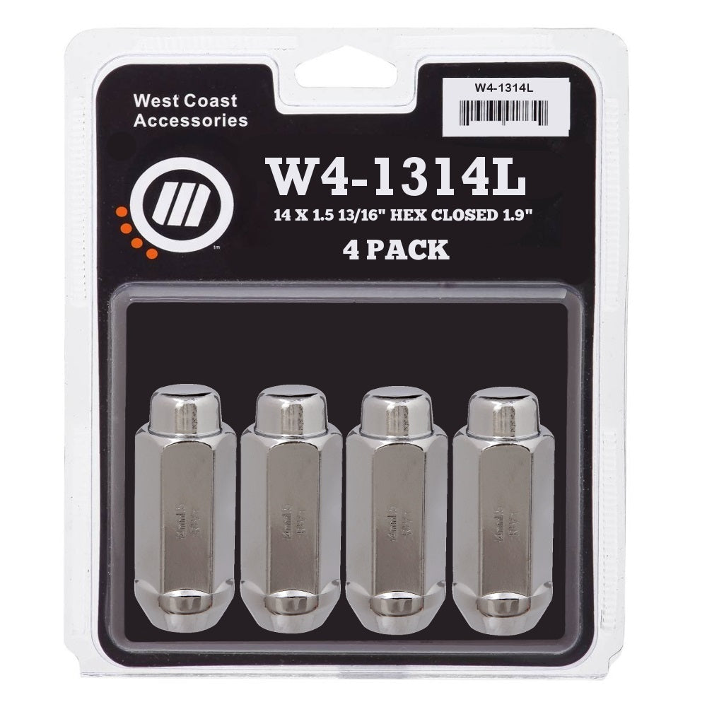 West Coast Wheel Accessories W4-1314l Lug Nut||wcww4-1314l.Jpg||85||wcww41314l||1215071