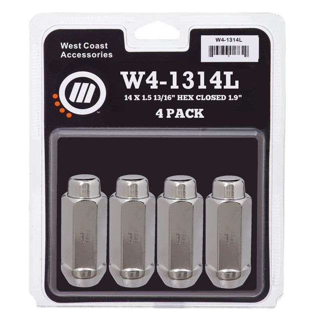 West Coast Wheel Accessories W4-1314l Lug Nut||wcww4-1314l.Jpg||85||wcww41314l||1215071