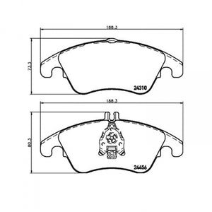 Product of Hella 355012621 Brake Pad - 