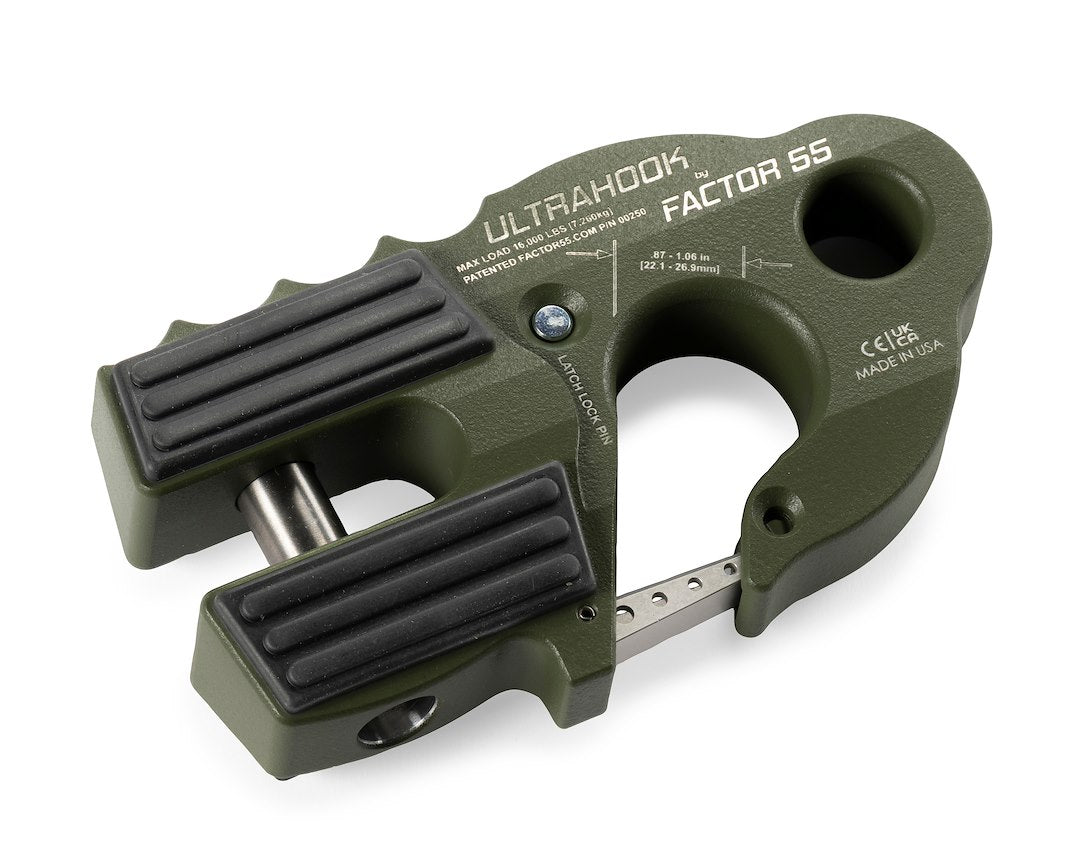 Factor 55 00250-14 Winch Clevis Hook||00250-Od-Grn.Jpg||85||fac0025014||1689284