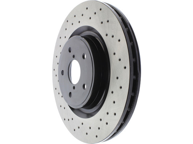 Product of Stop Tech/ Power Slot 128.47040 Vented Cross Drilled 1 Piece Brake Rotor 