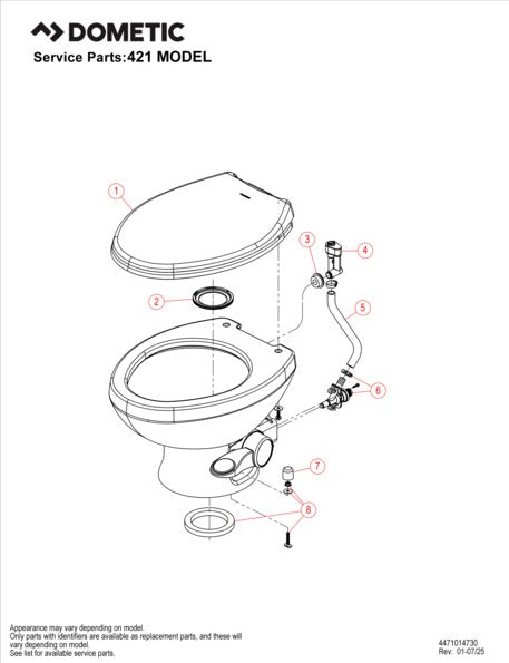 Dometic 9610008283 Toilet||9610008283_2.Jpg||87||d7e9610008283||2469981
