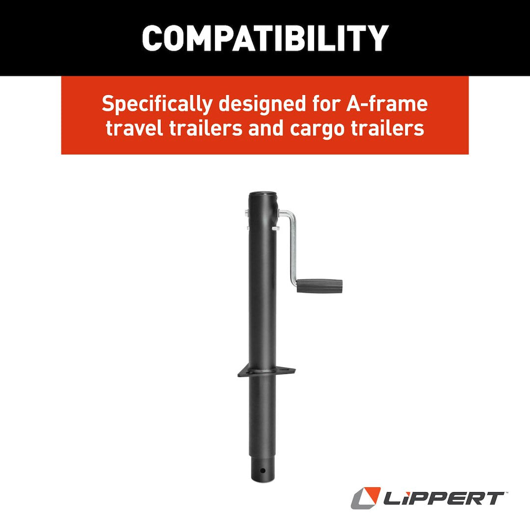 Product of Lippert Components 285420 2000 Pound Manual Trailer Tongue Jack 